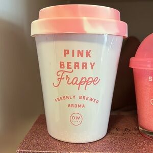 2 NWT candles (pink berry frappe and strawberry banana smoothie)